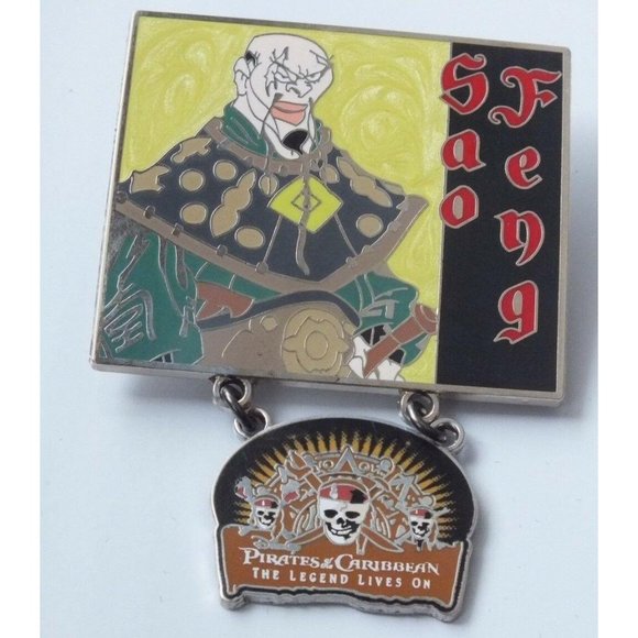 Disney Pirates Of The Caribbean. Sao Feng Legend Lives On Dangle Pin LE of 2000 - Picture 1 of 5